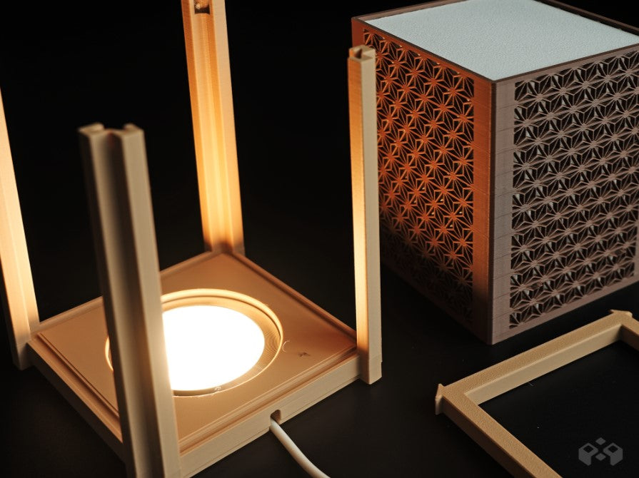 Japanese Shoji Lamp - Kumiko