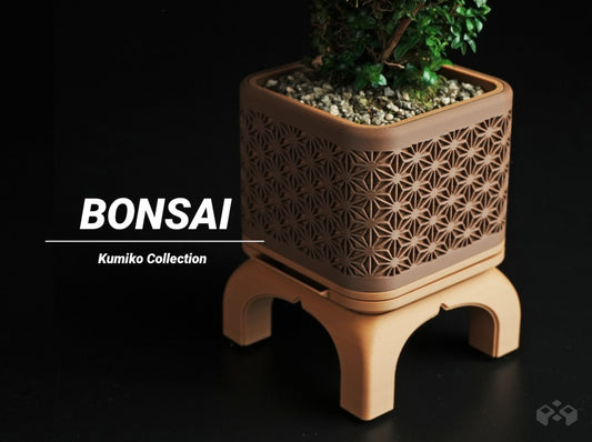 Kumiko Bonsai Planter with Legs